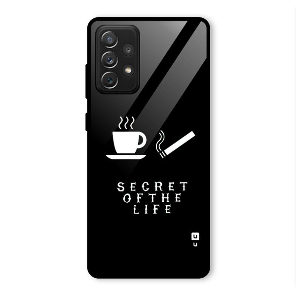 Secrate of Life Glass Back Case for Galaxy A72