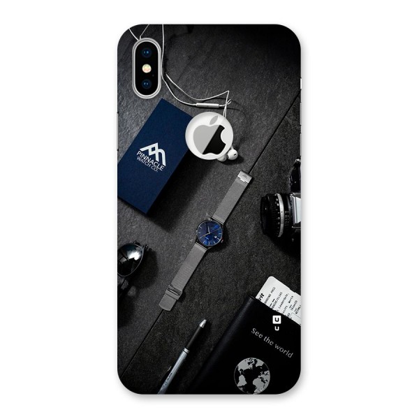 See The World Back Case for iPhone X Logo Cut