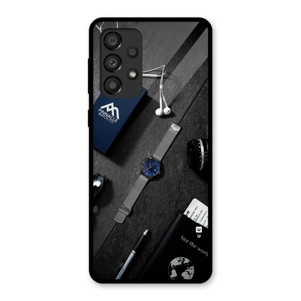 See The World Glass Back Case for Galaxy A33 5G