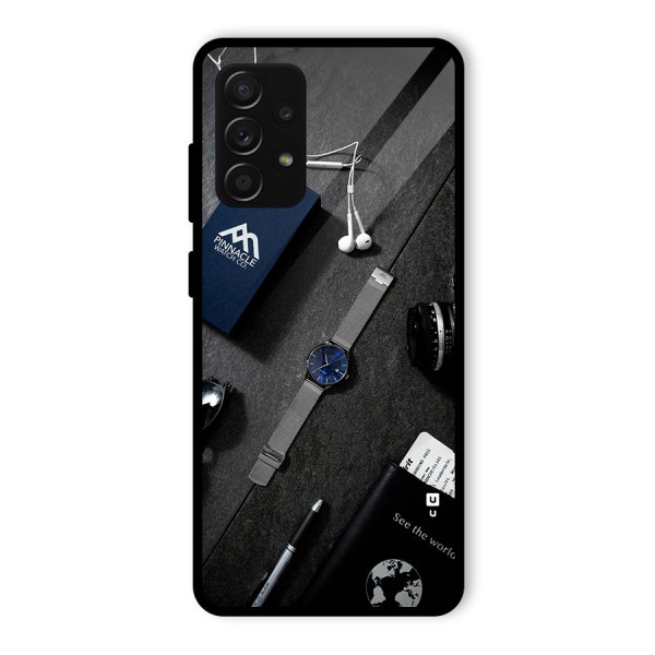 See The World Glass Back Case for Galaxy A53 5G
