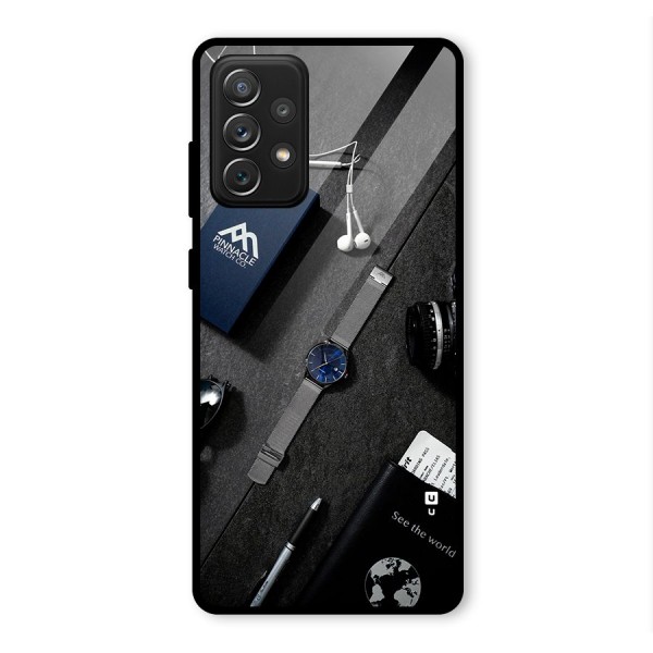 See The World Glass Back Case for Galaxy A72