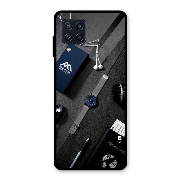 See The World Glass Back Case for Galaxy M32