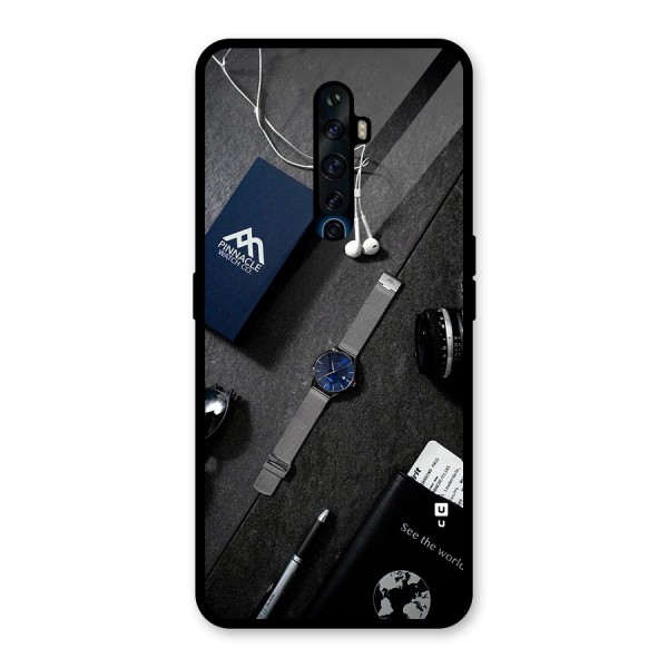 See The World Glass Back Case for Oppo Reno2 F