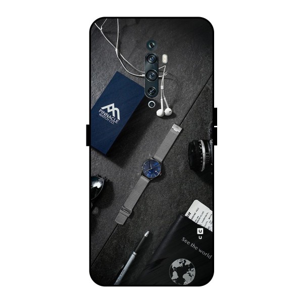 See The World Metal Back Case for Oppo Reno2 F