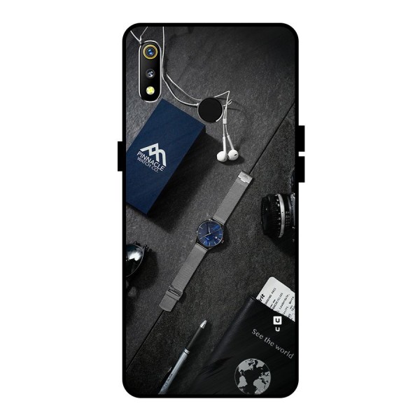 See The World Metal Back Case for Realme 3
