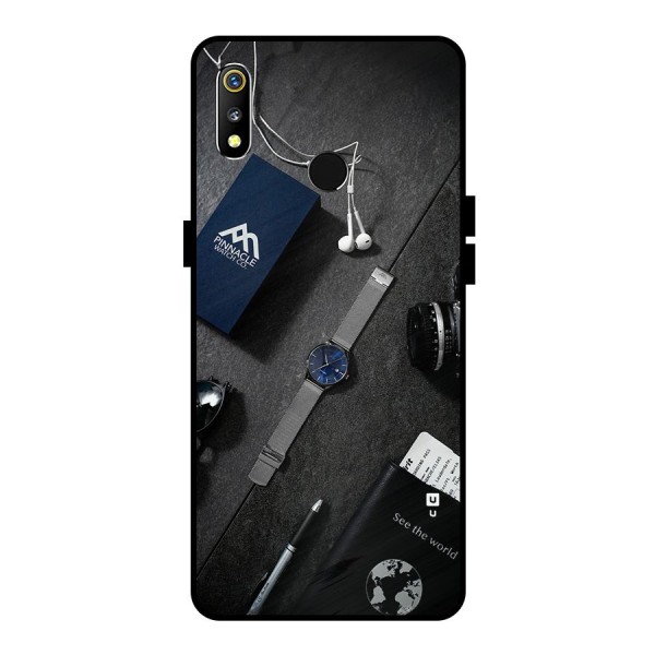 See The World Metal Back Case for Realme 3i