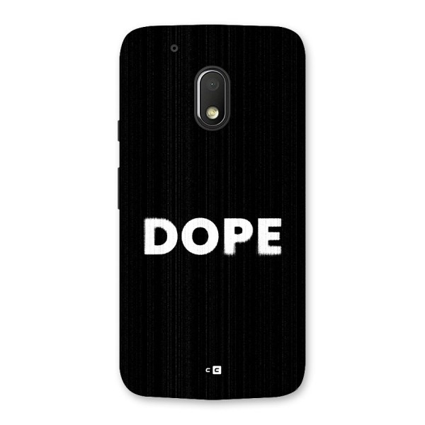 Sense Alert Back Case for Moto G4 Play