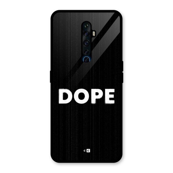 Sense Alert Glass Back Case for Oppo Reno2 Z