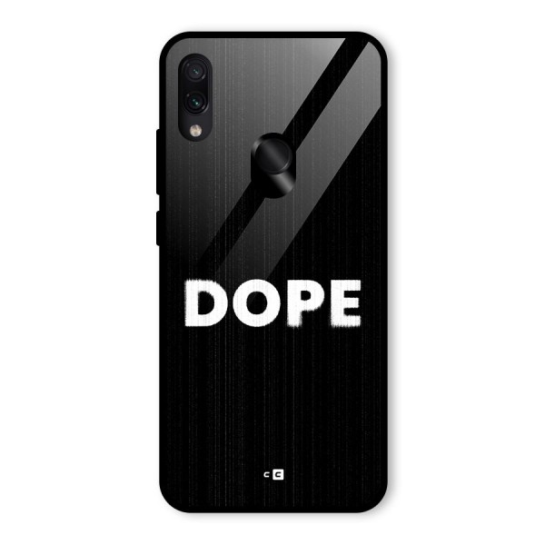 Sense Alert Glass Back Case for Redmi Note 7S