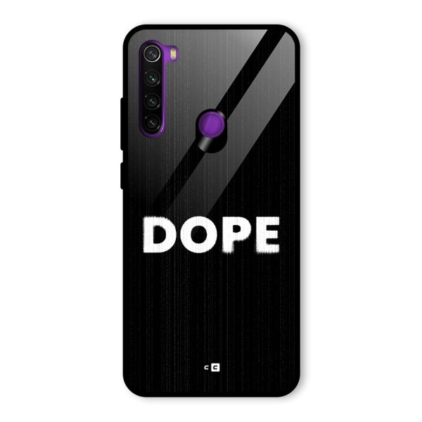 Sense Alert Glass Back Case for Redmi Note 8