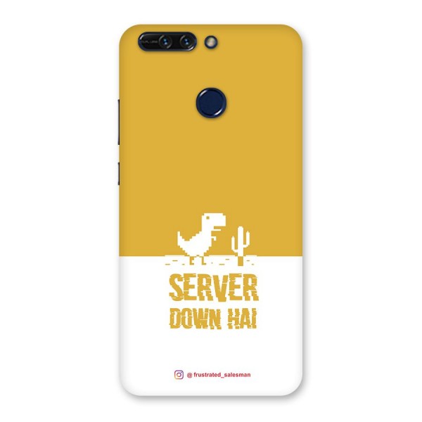 Server Down Hai Mustard Yellow Back Case for Honor 8 Pro