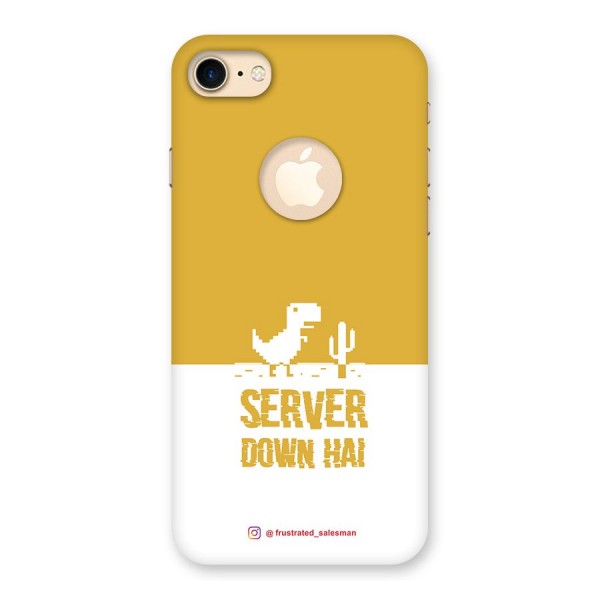 Server Down Hai Mustard Yellow Back Case for iPhone 7 Logo Cut