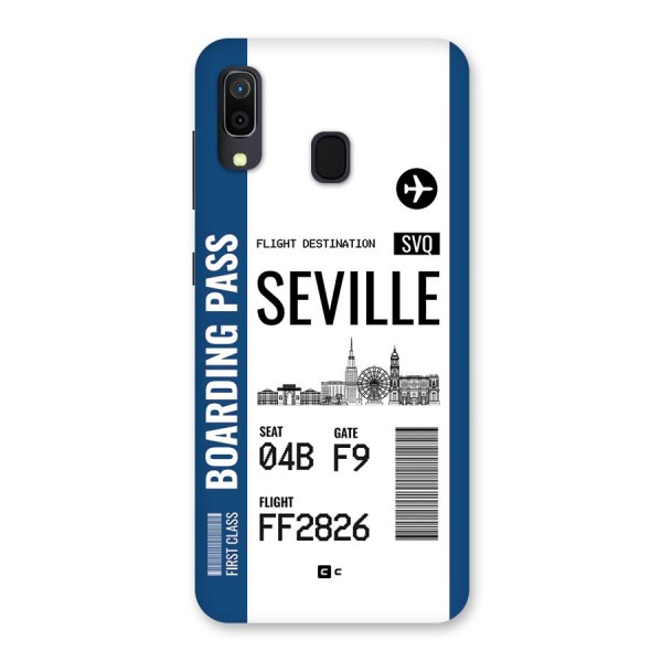 Seville Boarding Pass Back Case for Galaxy A20
