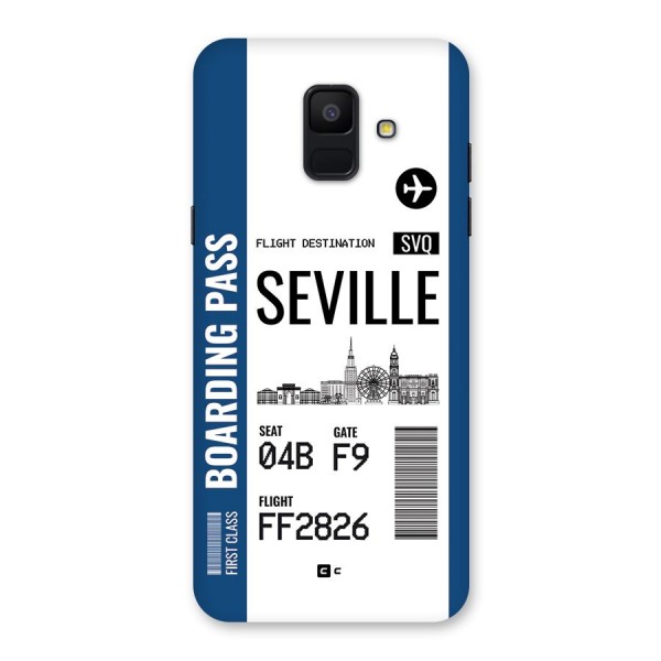 Seville Boarding Pass Back Case for Galaxy A6 (2018)