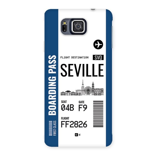 Seville Boarding Pass Back Case for Galaxy Alpha