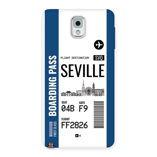 Seville Boarding Pass Back Case for Galaxy Note 3