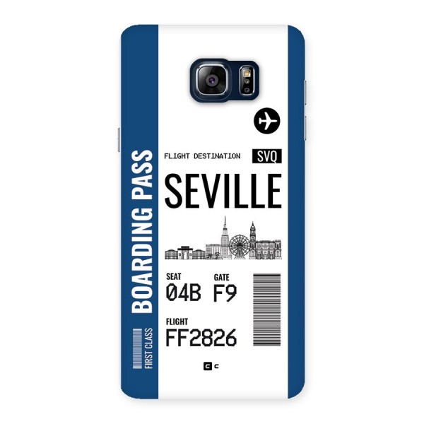 Seville Boarding Pass Back Case for Galaxy Note 5