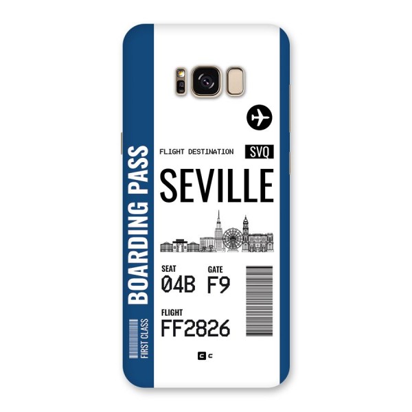 Seville Boarding Pass Back Case for Galaxy S8 Plus