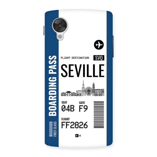 Seville Boarding Pass Back Case for Google Nexus 5