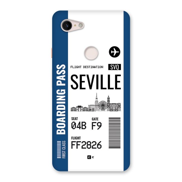 Seville Boarding Pass Back Case for Google Pixel 3 XL