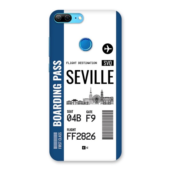 Seville Boarding Pass Back Case for Honor 9 Lite