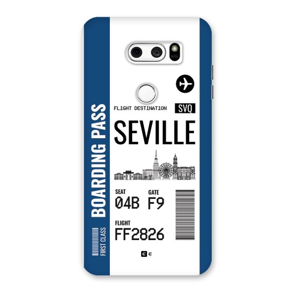 Seville Boarding Pass Back Case for LG V30