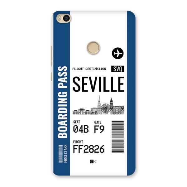 Seville Boarding Pass Back Case for Mi Max 2