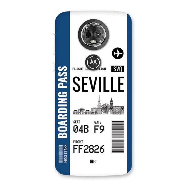 Seville Boarding Pass Back Case for Moto E5 Plus