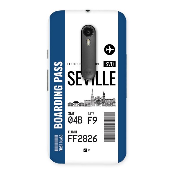 Seville Boarding Pass Back Case for Moto G3