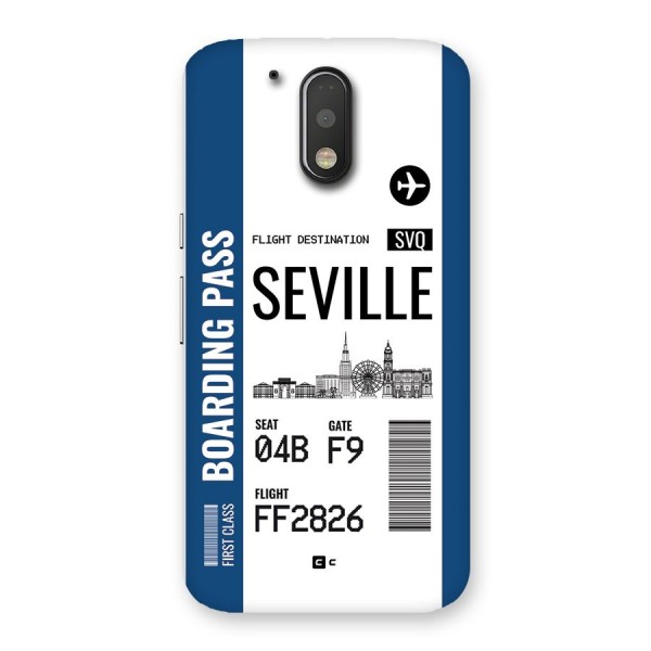 Seville Boarding Pass Back Case for Moto G4 Plus