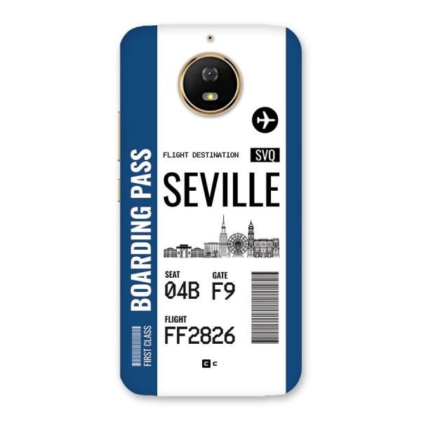 Seville Boarding Pass Back Case for Moto G5s