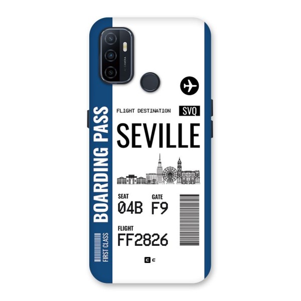 Seville Boarding Pass Back Case for Oppo A32