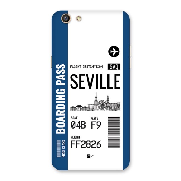 Seville Boarding Pass Back Case for Oppo F3