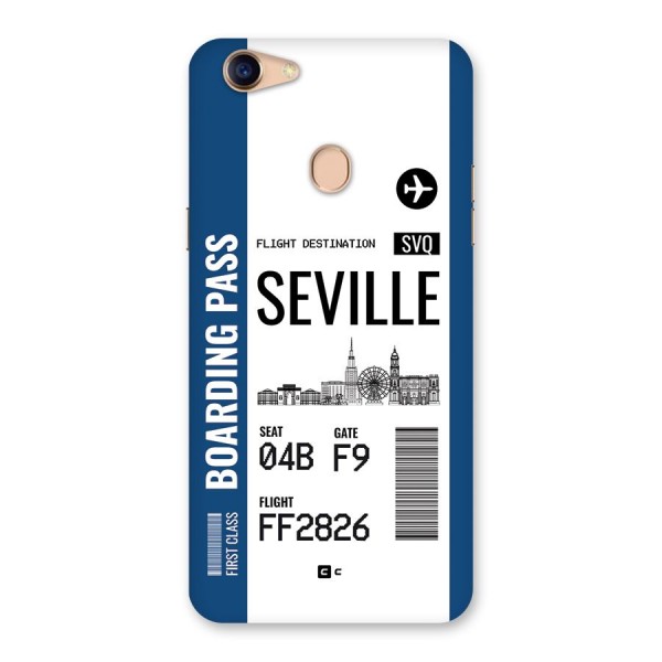 Seville Boarding Pass Back Case for Oppo F5 Youth