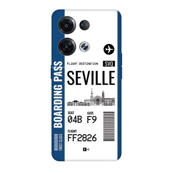 Seville Boarding Pass Back Case for Oppo Reno8 Pro 5G