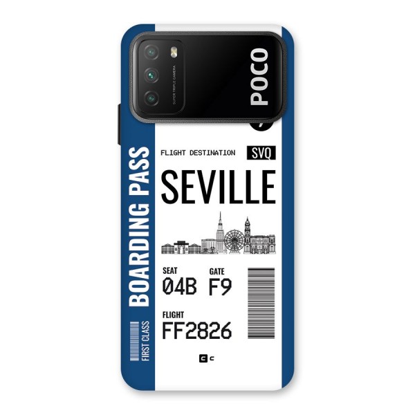 Seville Boarding Pass Back Case for Poco M3