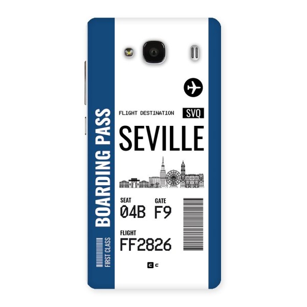 Seville Boarding Pass Back Case for Redmi 2s