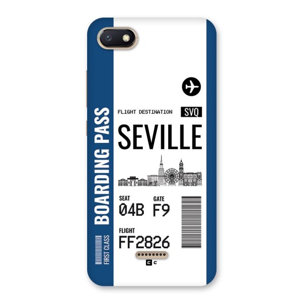 Seville Boarding Pass Back Case for Redmi 6A
