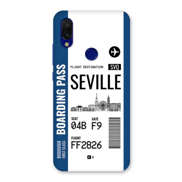Seville Boarding Pass Back Case for Redmi 7