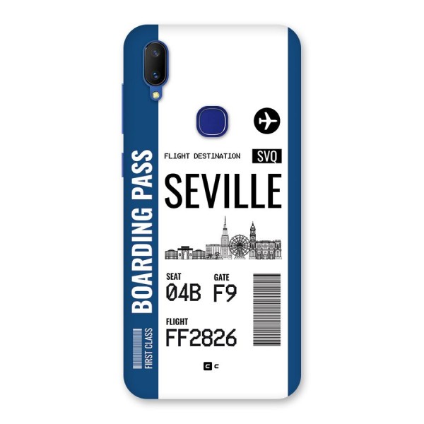 Seville Boarding Pass Back Case for Vivo V11
