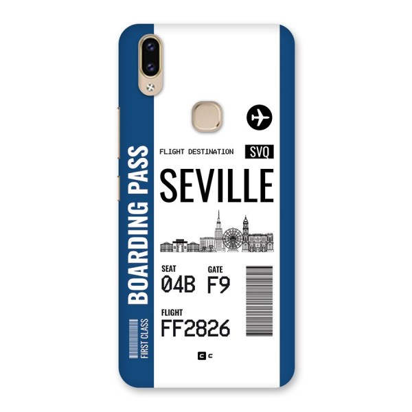 Seville Boarding Pass Back Case for Vivo V9