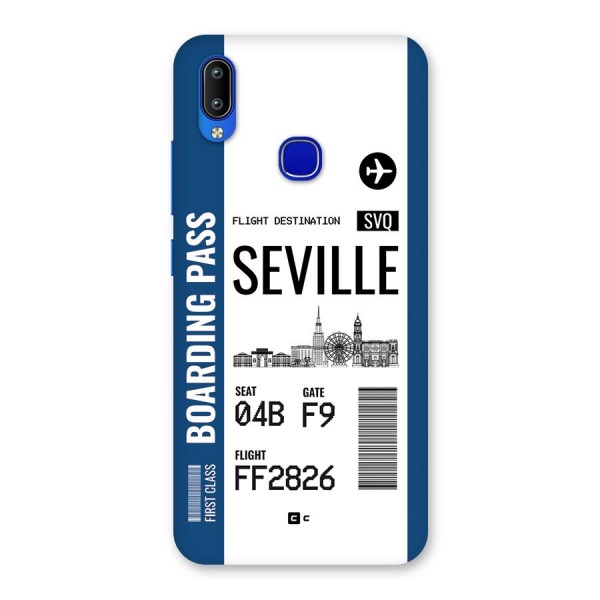 Seville Boarding Pass Back Case for Vivo Y91