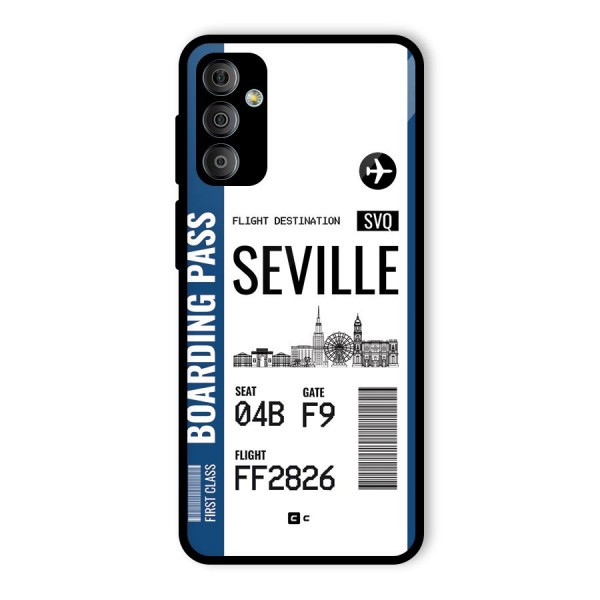 Seville Boarding Pass Glass Back Case for Galaxy F23