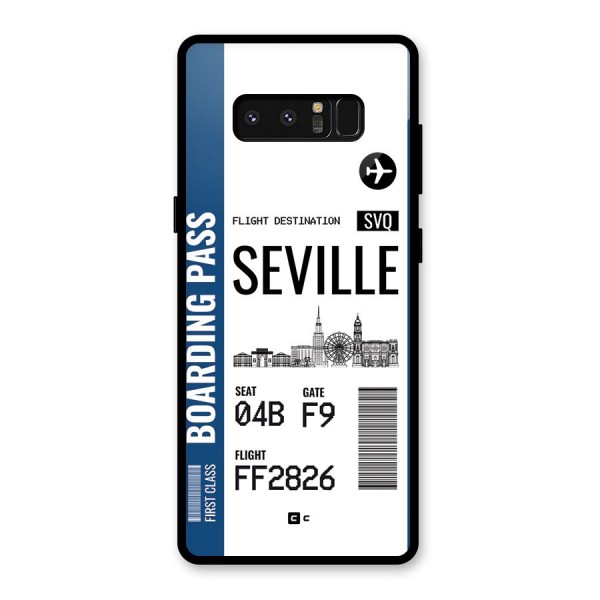 Seville Boarding Pass Glass Back Case for Galaxy Note 8