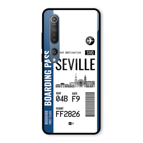 Seville Boarding Pass Glass Back Case for Mi 10