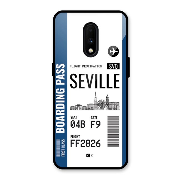 Seville Boarding Pass Glass Back Case for OnePlus 7