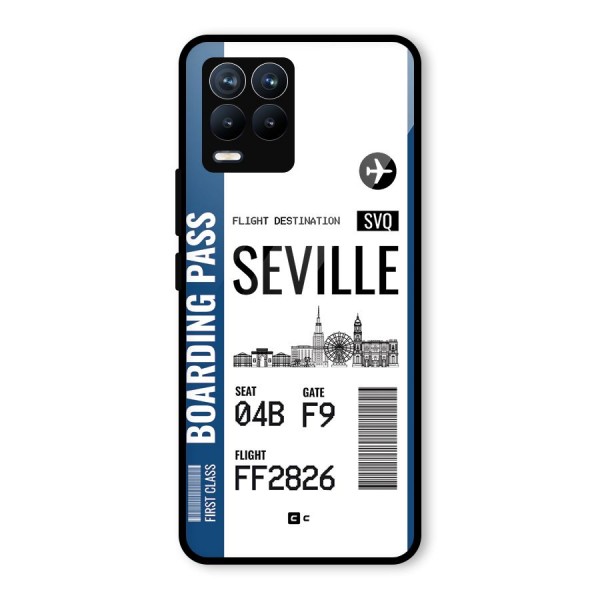 Seville Boarding Pass Glass Back Case for Realme 8 Pro