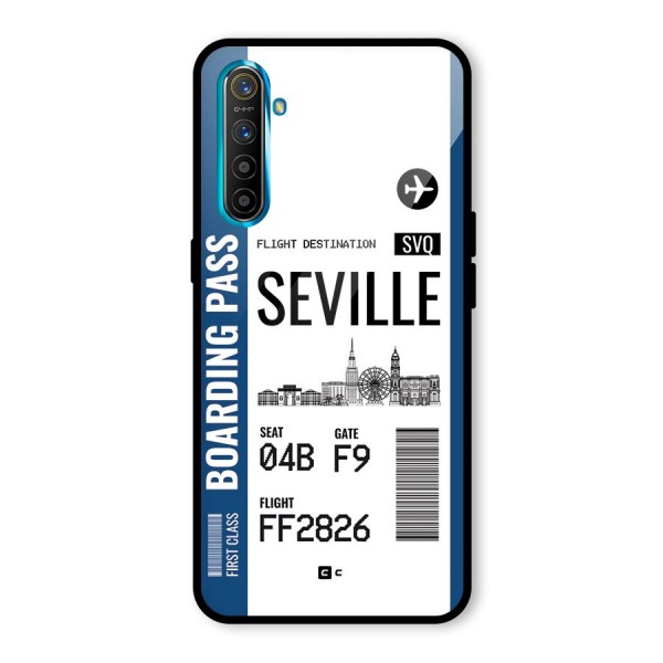 Seville Boarding Pass Glass Back Case for Realme X2