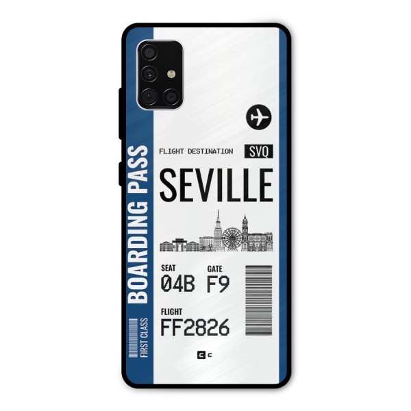 Seville Boarding Pass Metal Back Case for Galaxy A51