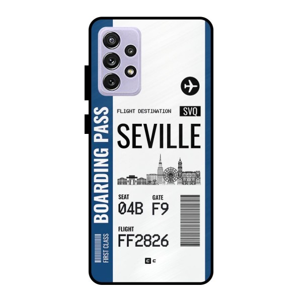Seville Boarding Pass Metal Back Case for Galaxy A72